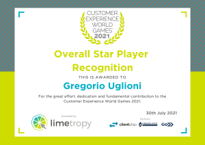 Overall Star Player Recognition - CX World Games 2021