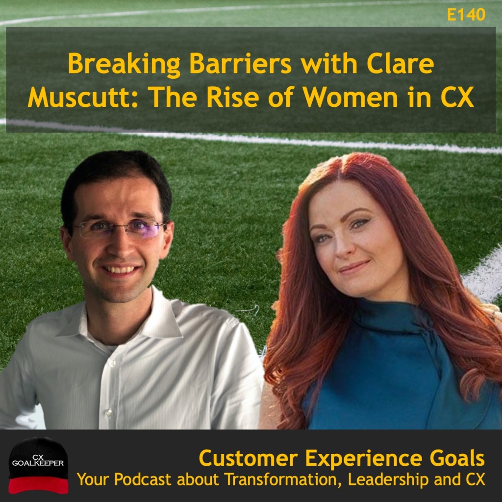 This episode of the CX Goalkeeper Podcast is with Clare Muscutt. 
the title is: Breaking Barriers with Clare Muscutt: The Rise of Women in CX.